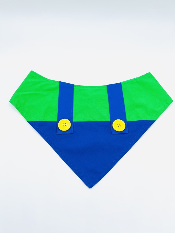 Blue and Green Dog Bandana - A Splash of Color for Every Pup