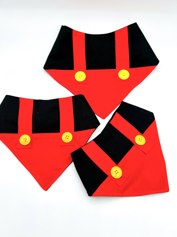 Red and Black Dog Bandana - A Stylish Choice for Every Pup
